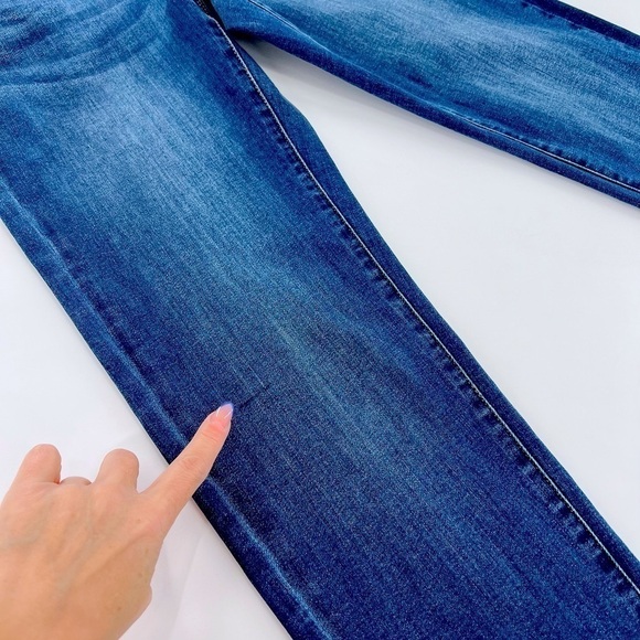 Lucky & Blessed Mid-Rise Dark Mid Wash Boyfriend Denim size 2 NWT - Picture 5 of 12